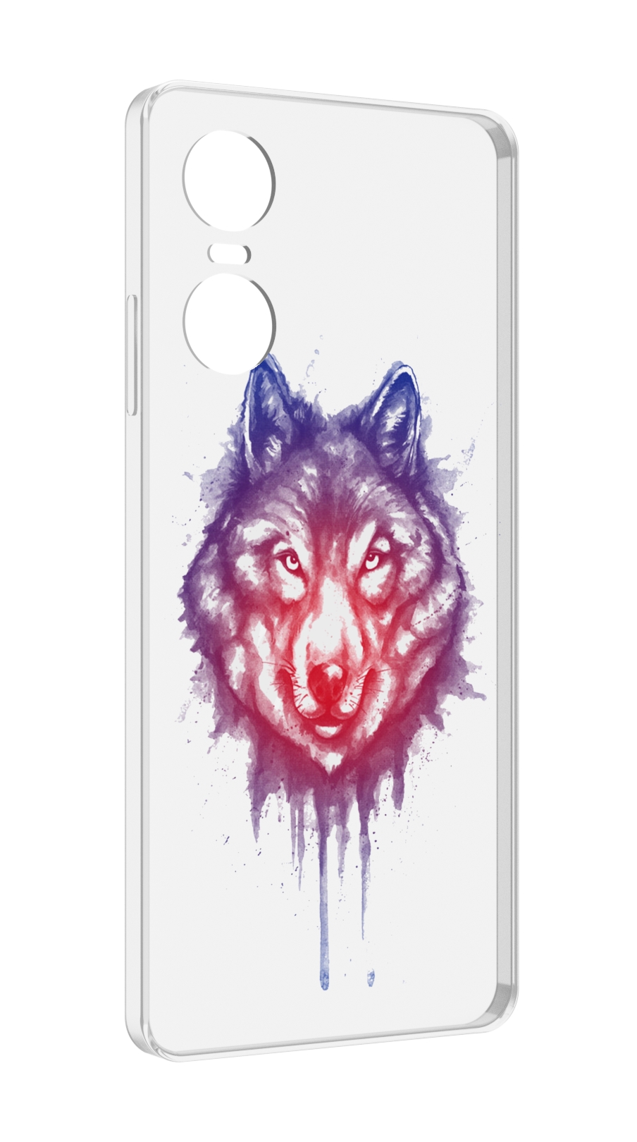 

Чехол MyPads пушистый волк для Tecno Pop 6 Pro, Прозрачный, Tocco
