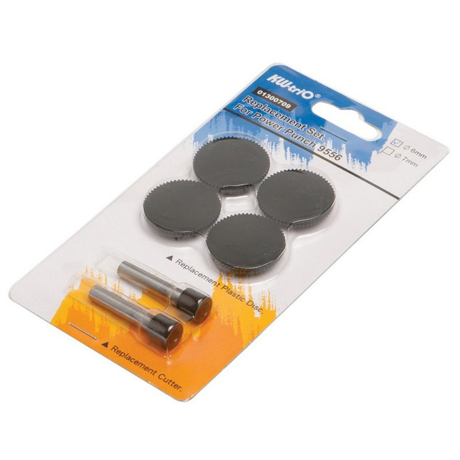 

Комлект для дырокола KW TRIO LEVER TECH 1300684, 4 диска и 2 ножа, Серебристый;черный