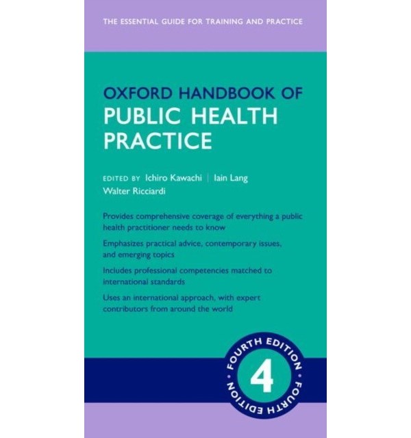 

Oxford handbook of public health practice 4e. Kawachi I.