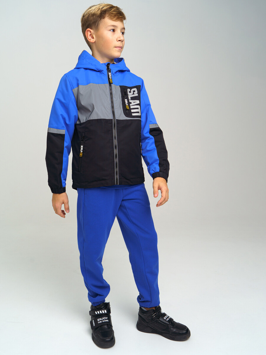 

Ветровка для мальчика PlayToday 12211372 синий, черный, серебристый, 134, 12211372