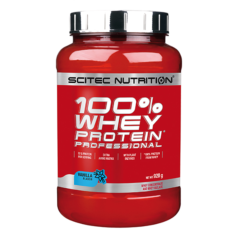 фото Протеин scitec nutrition 100% whey protein professional, 920 г, vanilla