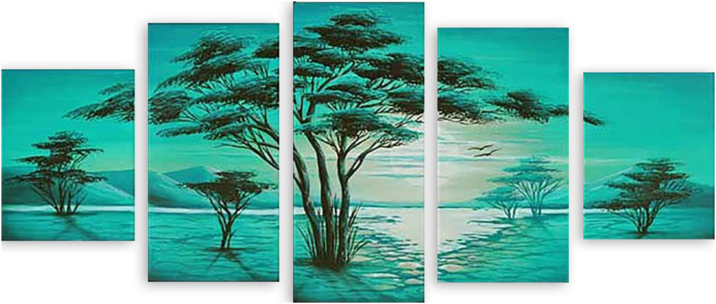 

Картина модульная на холсте Модулка Саванна 150x68 см, 5485