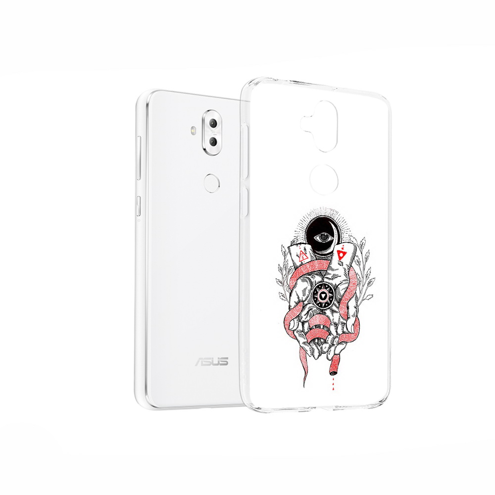 

Чехол MyPads Tocco для Asus ZenFone 5 Lite (ZC600KL) абстрация связанные руки, Прозрачный, Tocco