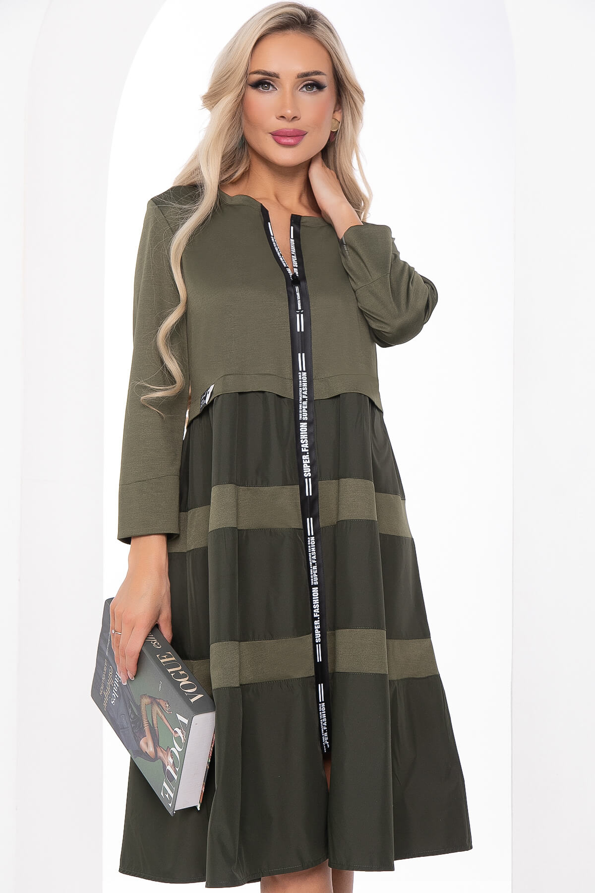 

Платье женское LT Collection Земфира хаки 52 RU, Земфира