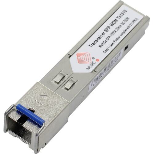 

Трансивер Multico Multico SFP-1000A 20km SC DDM, Серебристый