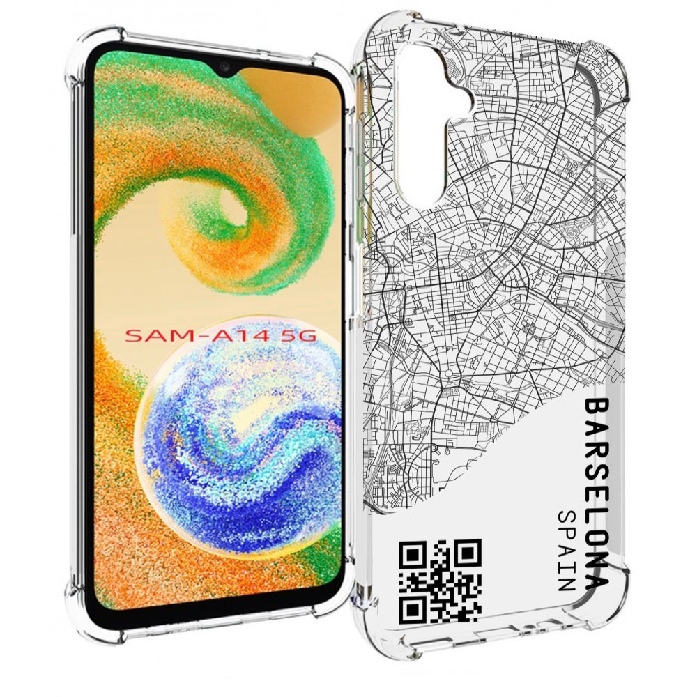 

Чехол MyPads схема-барселона для Samsung Galaxy A14 5G, Прозрачный, Tocco