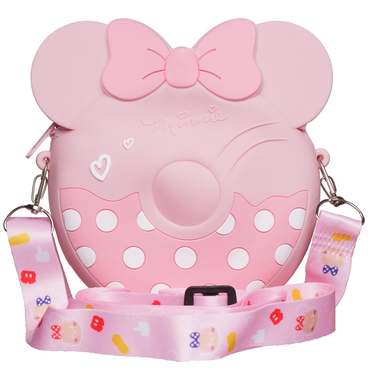 

Сумочка для девочки ABtoys Пончик с бантом розовый, 14см BGS0013
