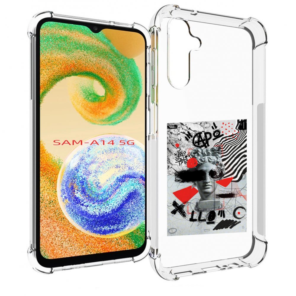 

Чехол MyPads стрит арт статуя для Samsung Galaxy A14 5G, Прозрачный, Tocco
