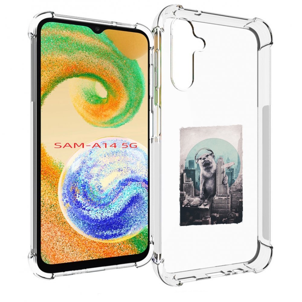 

Чехол MyPads выдра в городе для Samsung Galaxy A14 5G, Прозрачный, Tocco