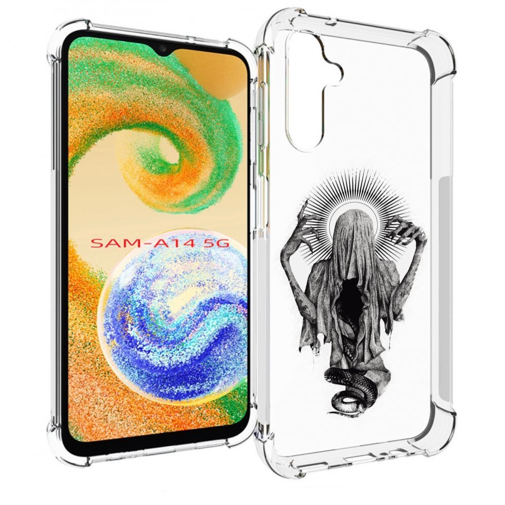 

Чехол MyPads страшная змея в мантии для Samsung Galaxy A14 5G, Прозрачный, Tocco