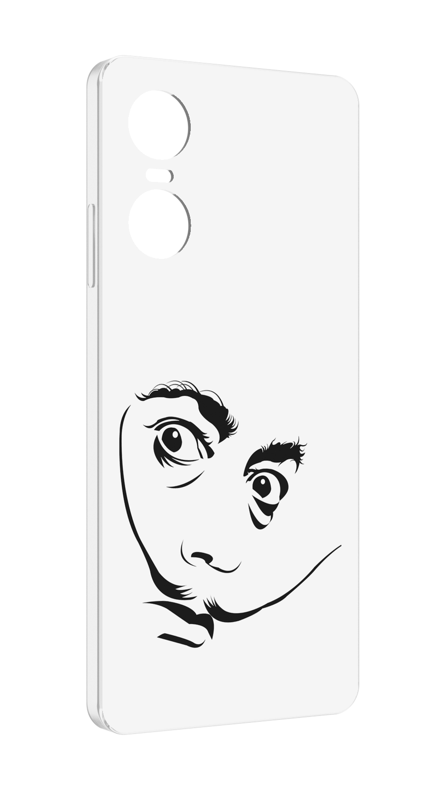 

Чехол MyPads мужчина с длинными усами для Tecno Pop 6 Pro, Прозрачный, Tocco