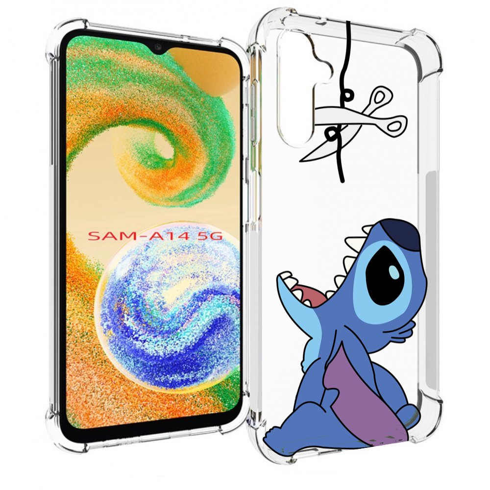 

Чехол MyPads стич-с-ножницами для Samsung Galaxy A14 5G, Прозрачный, Tocco