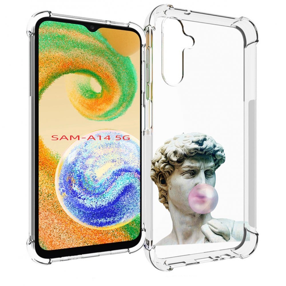 

Чехол MyPads статуя-с-жвачкой для Samsung Galaxy A14 5G, Прозрачный, Tocco
