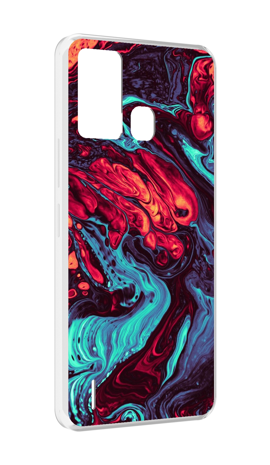 

Чехол MyPads разбавленная краска для ITEL S16 / ITEL Vision 1 Pro, Прозрачный, Tocco