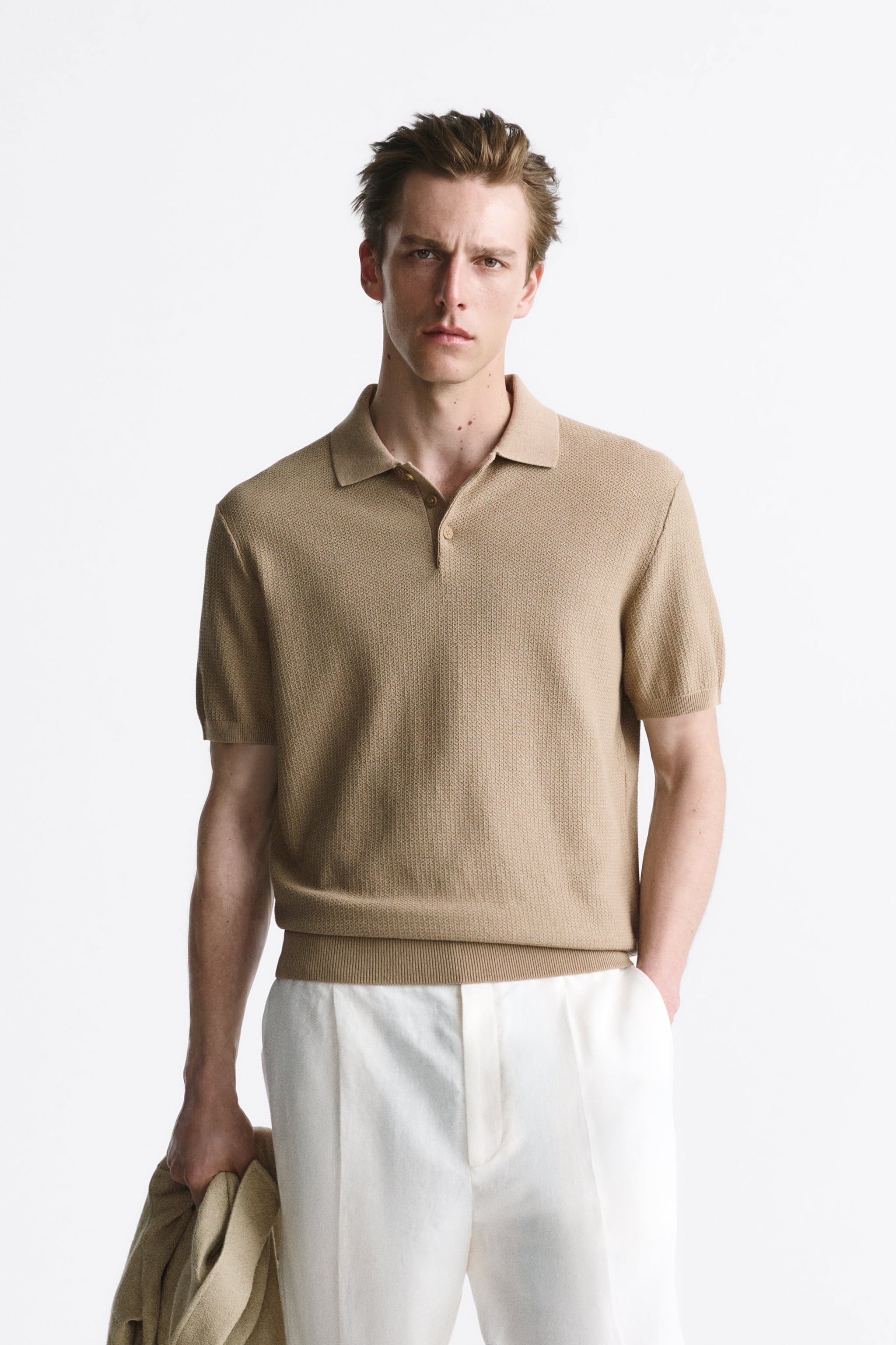 

Джемпер мужской ZARA 03332413 хаки XL (доставка из-за рубежа), 03332413