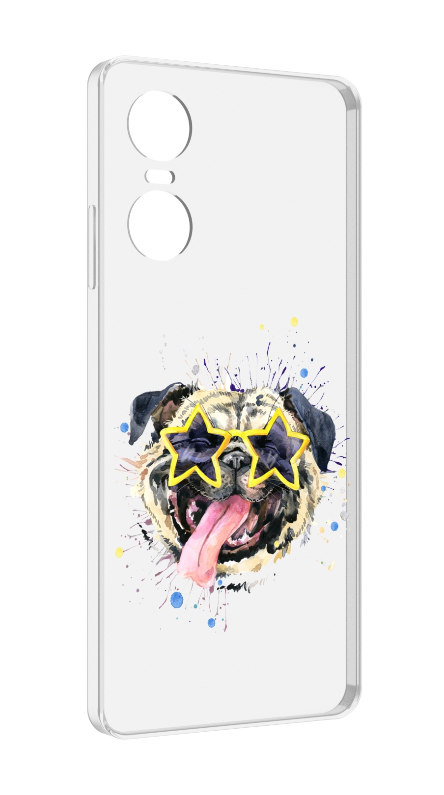 

Чехол MyPads мопс боксер для Tecno Pop 6 Pro, Прозрачный, Tocco