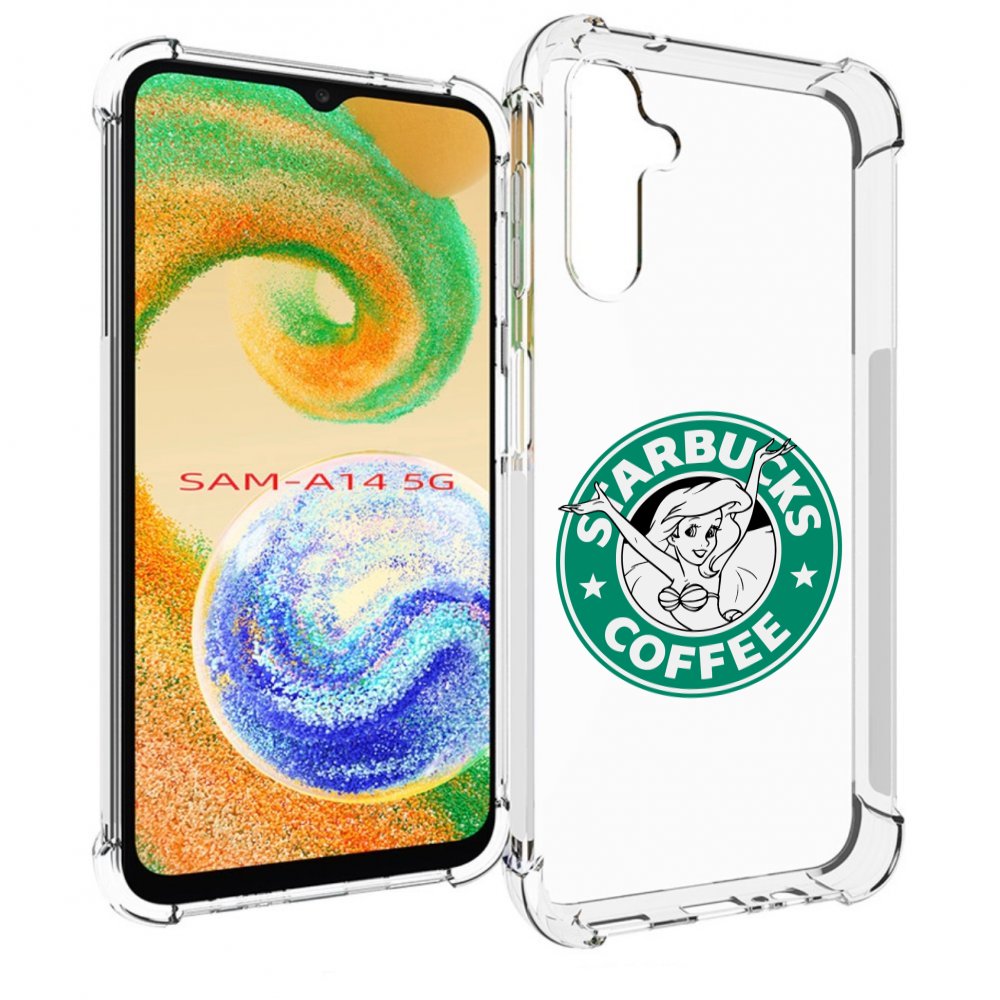 

Чехол MyPads старбакс-кофее для Samsung Galaxy A14 5G, Прозрачный, Tocco