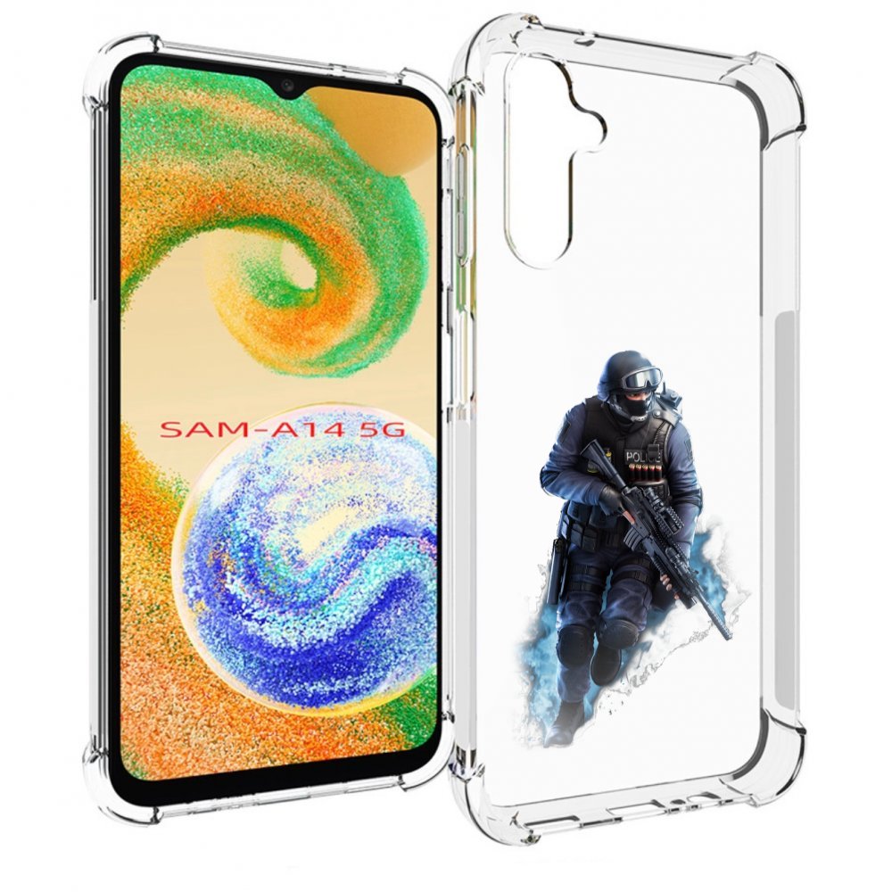 

Чехол MyPads спецназ-ксго для Samsung Galaxy A14 5G, Прозрачный, Tocco