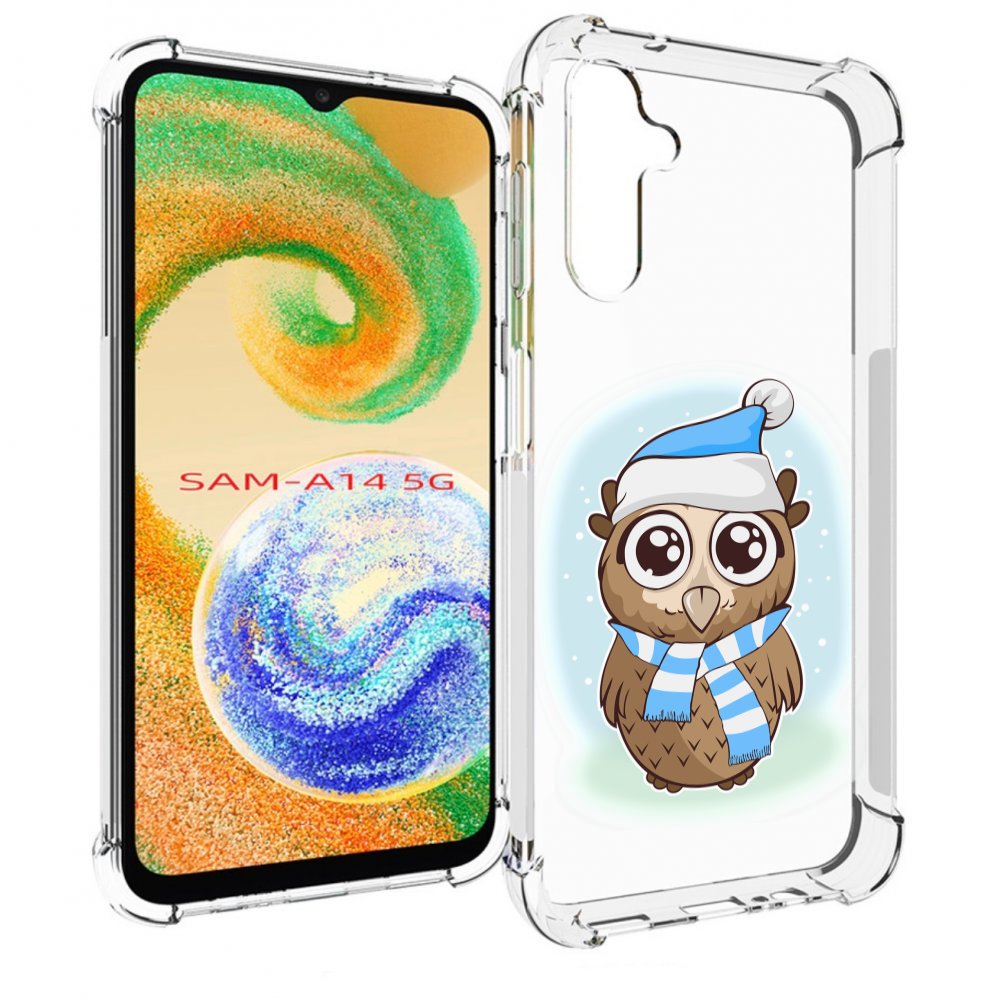 

Чехол MyPads сова-в-шарфике-и-шапке для Samsung Galaxy A14 5G, Прозрачный, Tocco