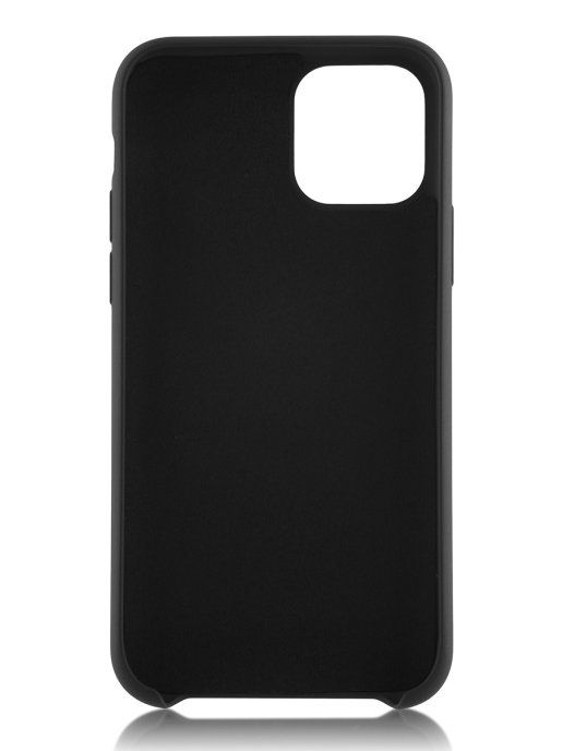 фото Чехол qvatra для iphone 12 pro max с подкладкой из микрофибры black