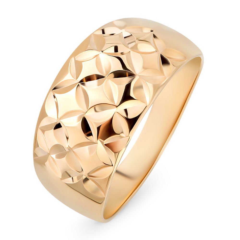 

Кольцо женское из красного золота без вставки 585Gold 401004699, р. 21, 401004699