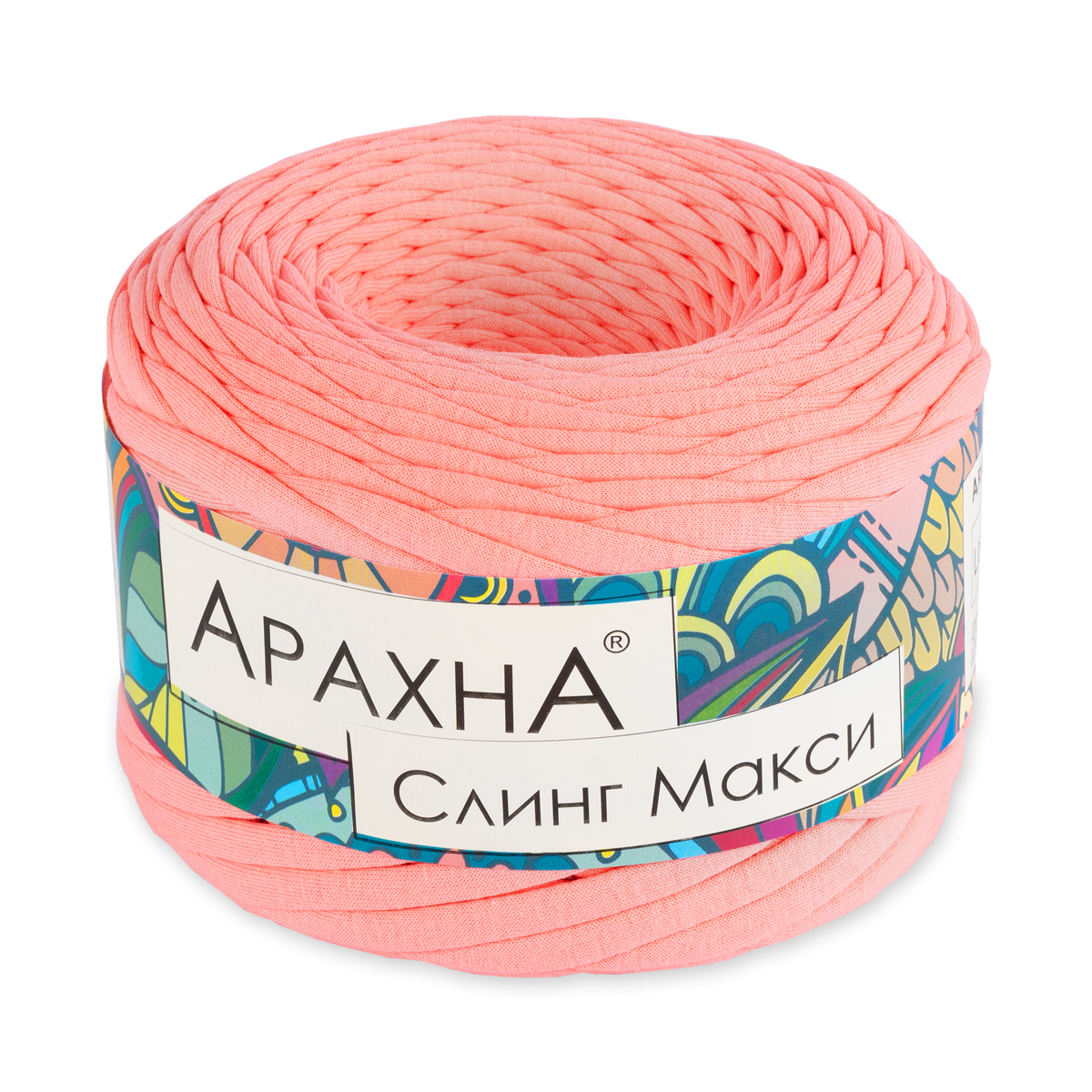 

Пряжа для вязания ARACHNA, персиковый, трикотажная 300 гр