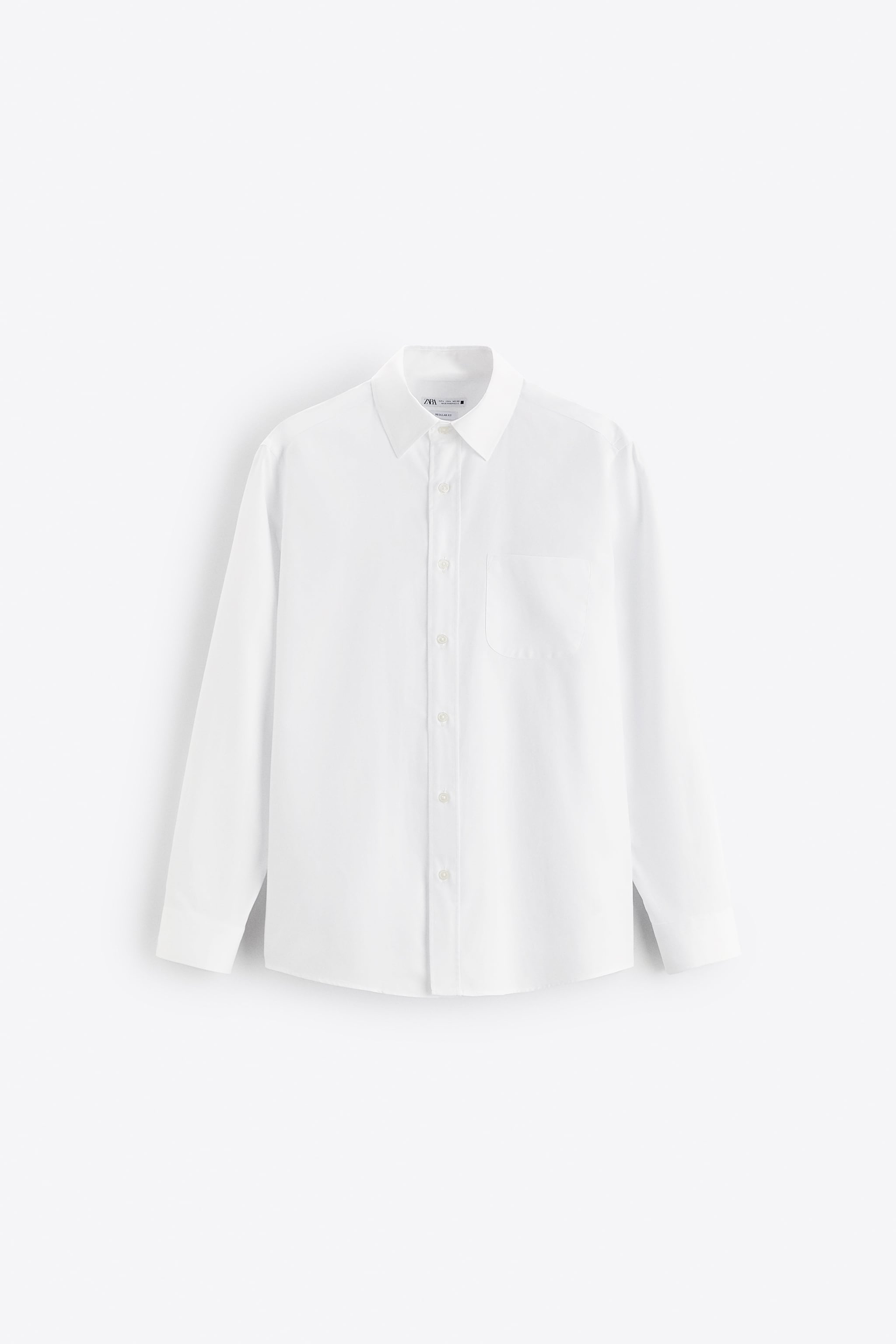 

Рубашка мужская ZARA 04373463 белая S (доставка из-за рубежа), Белый, 04373463