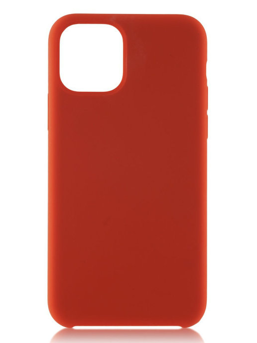 фото Чехол накладка для iphone 12 pro с подкладкой из микрофибры / для айфон 12 про / красный qvatra