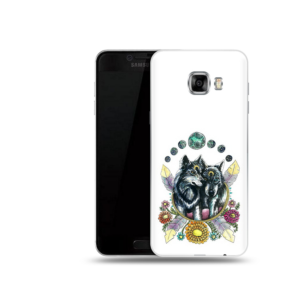 

Чехол MyPads Tocco для Samsung Galaxy C5 (2016) красивые волки абстракция, Прозрачный, Tocco