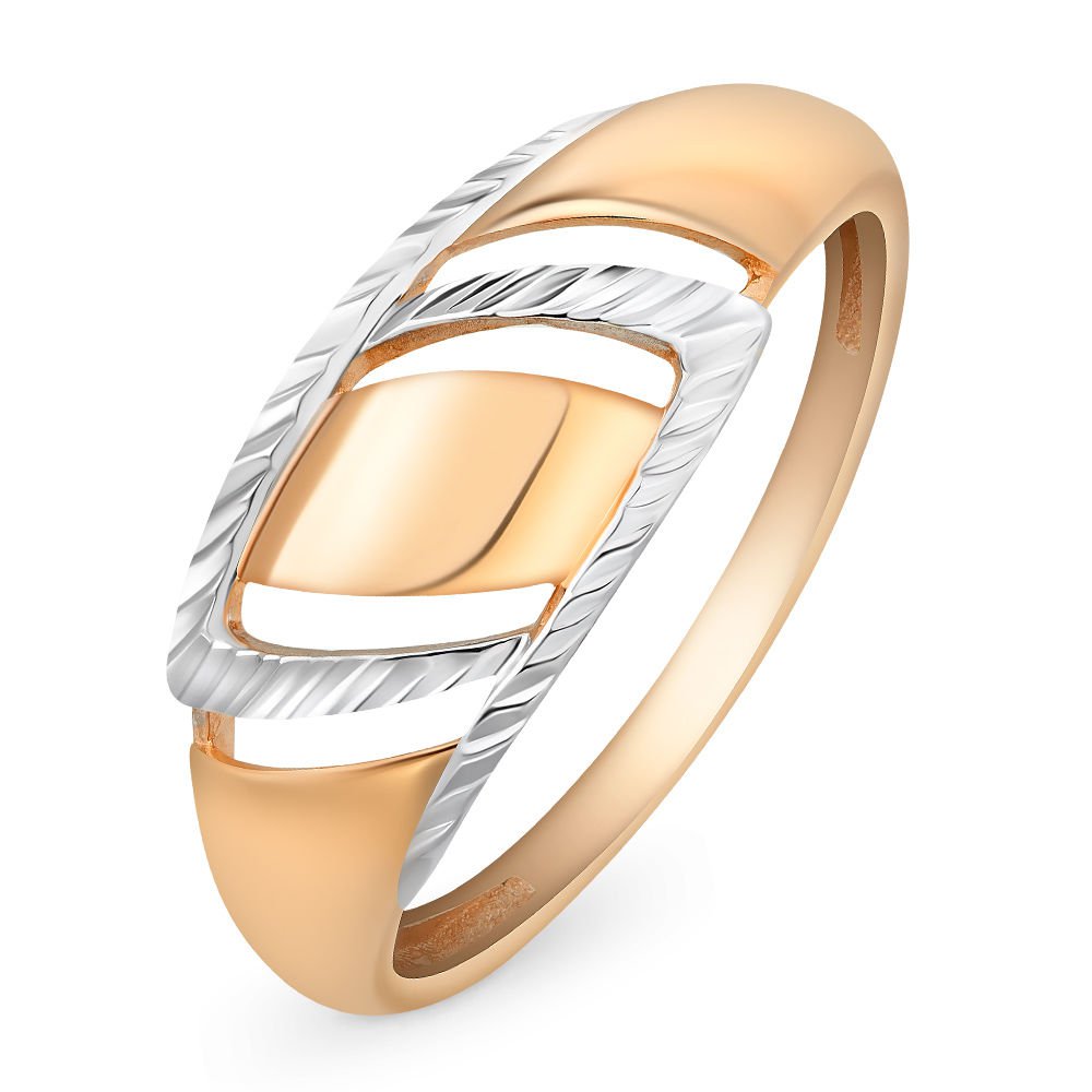 

Кольцо женское из красного золота 585Gold 401004713, р, 401004713