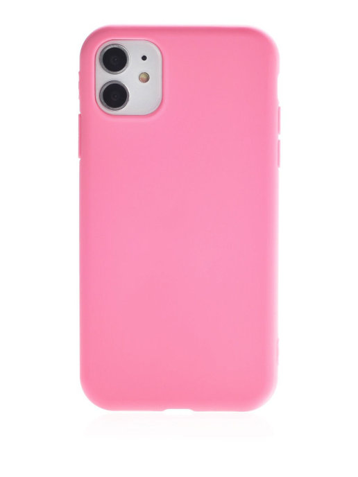 фото Чехол накладка для iphone 12 с подкладкой из микрофибры / для айфон 12 / розовый qvatra