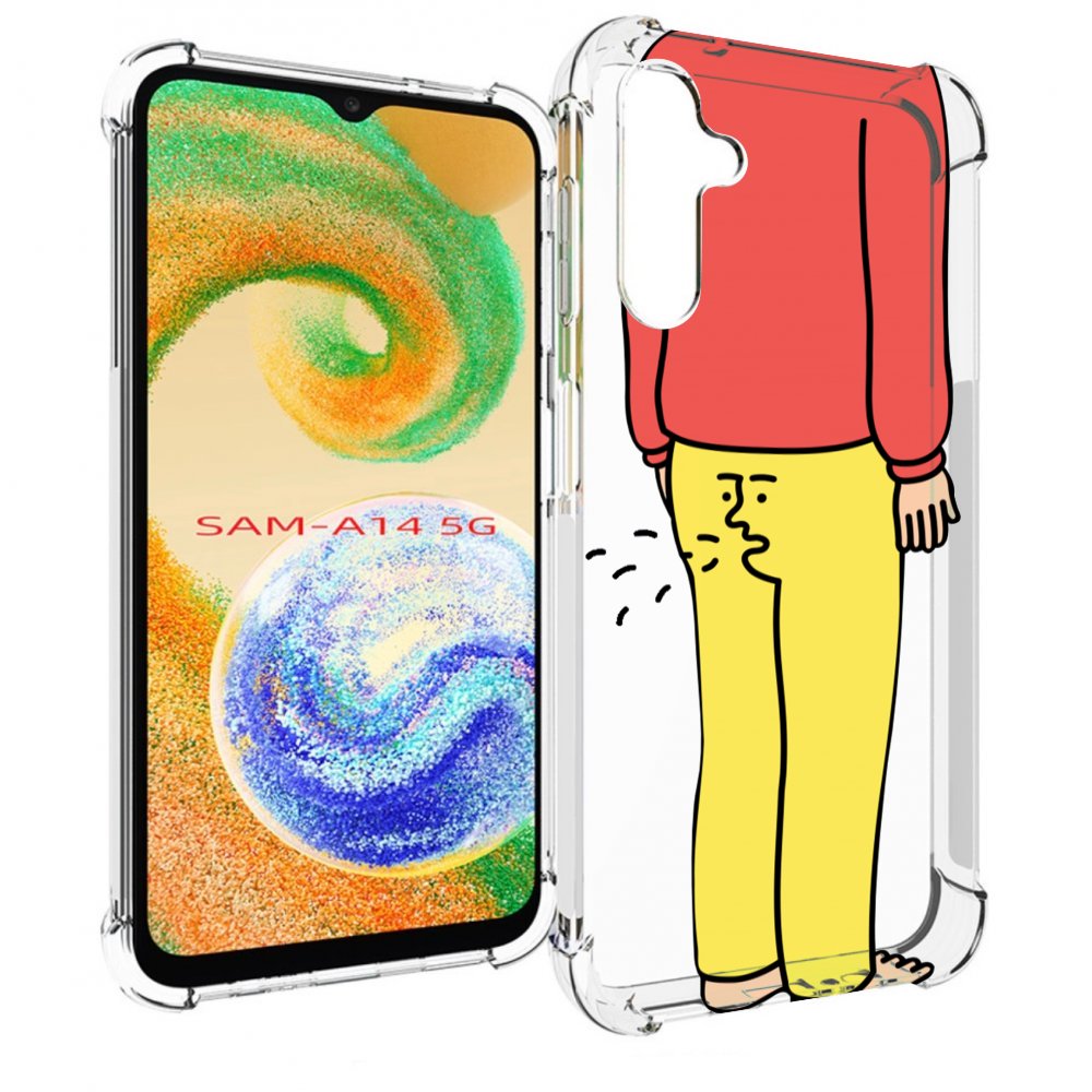 

Чехол MyPads смешной-мужчина для Samsung Galaxy A14 5G, Прозрачный, Tocco
