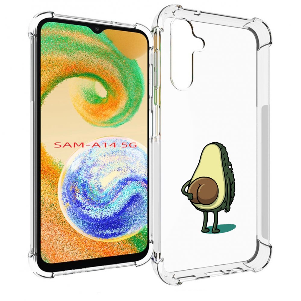 

Чехол MyPads смешной авокадо сзади для Samsung Galaxy A14 5G, Прозрачный, Tocco