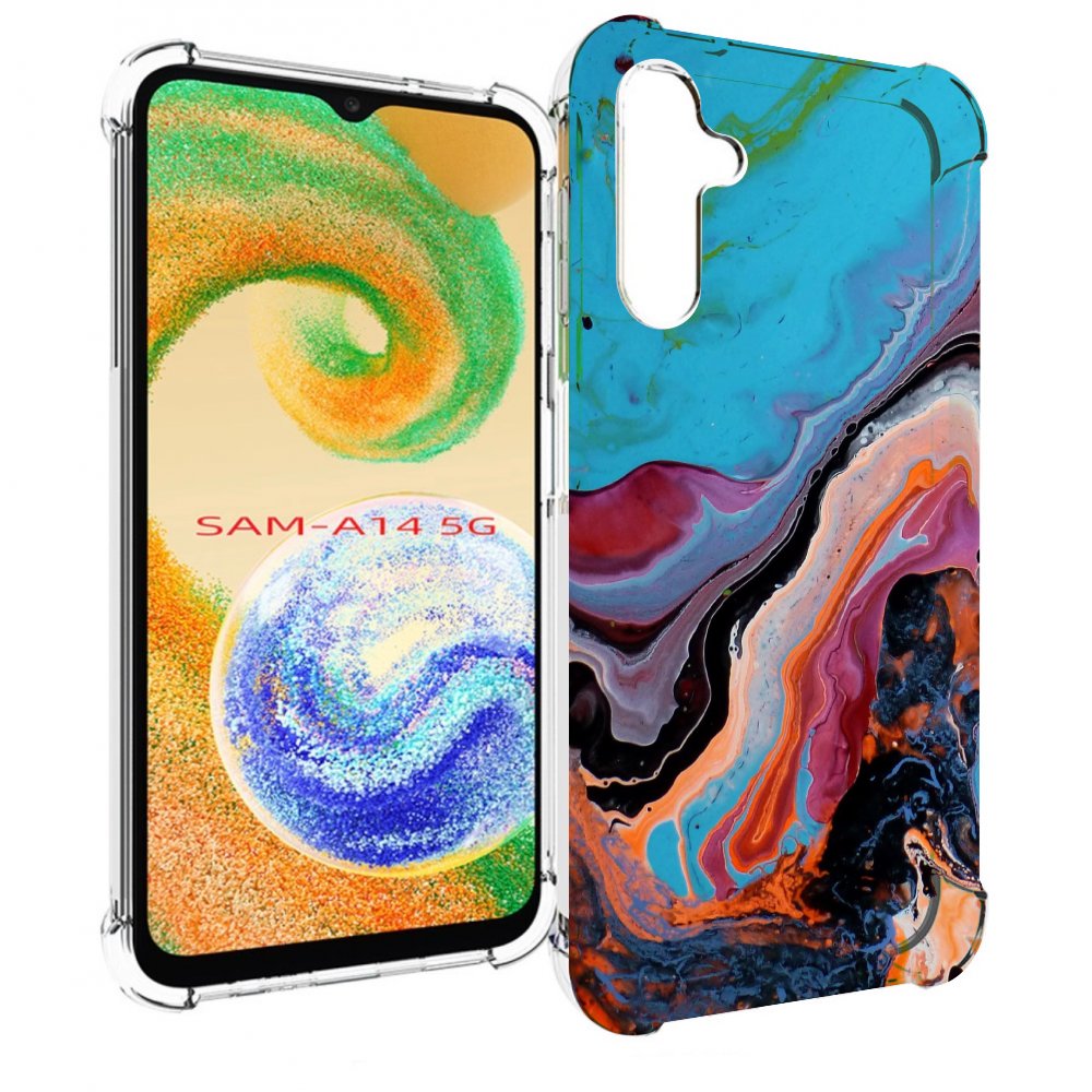 

Чехол MyPads смешанные краски для Samsung Galaxy A14 5G, Прозрачный, Tocco