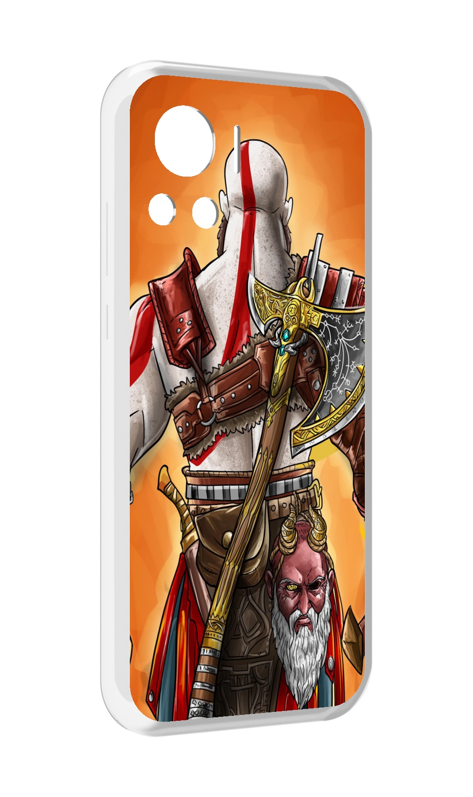 

Чехол MyPads God of War для Motorola Edge 30 Ultra, Прозрачный, Tocco