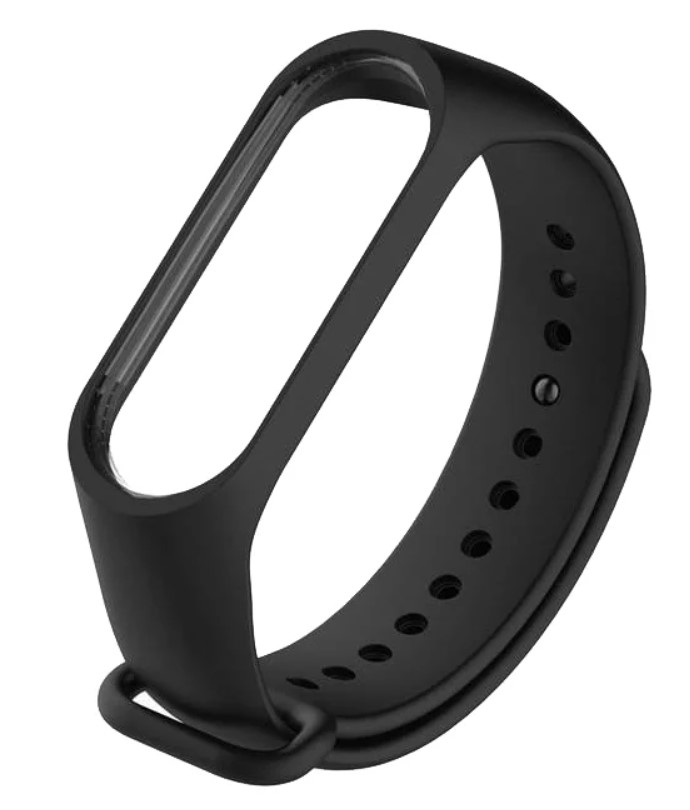 Ремешок на руку для Mi band 34 силиконовый X-case черный 310₽