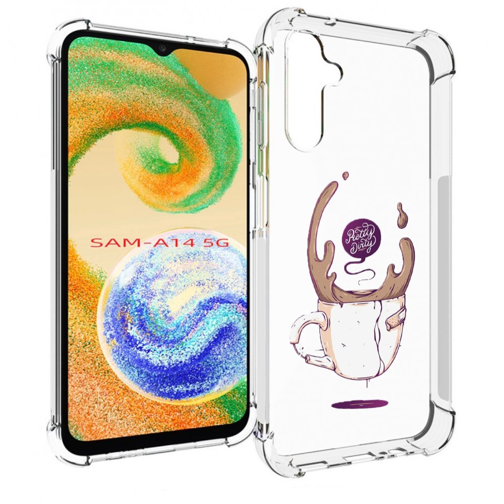 

Чехол MyPads сломанный стаканчик для Samsung Galaxy A14 5G, Прозрачный, Tocco
