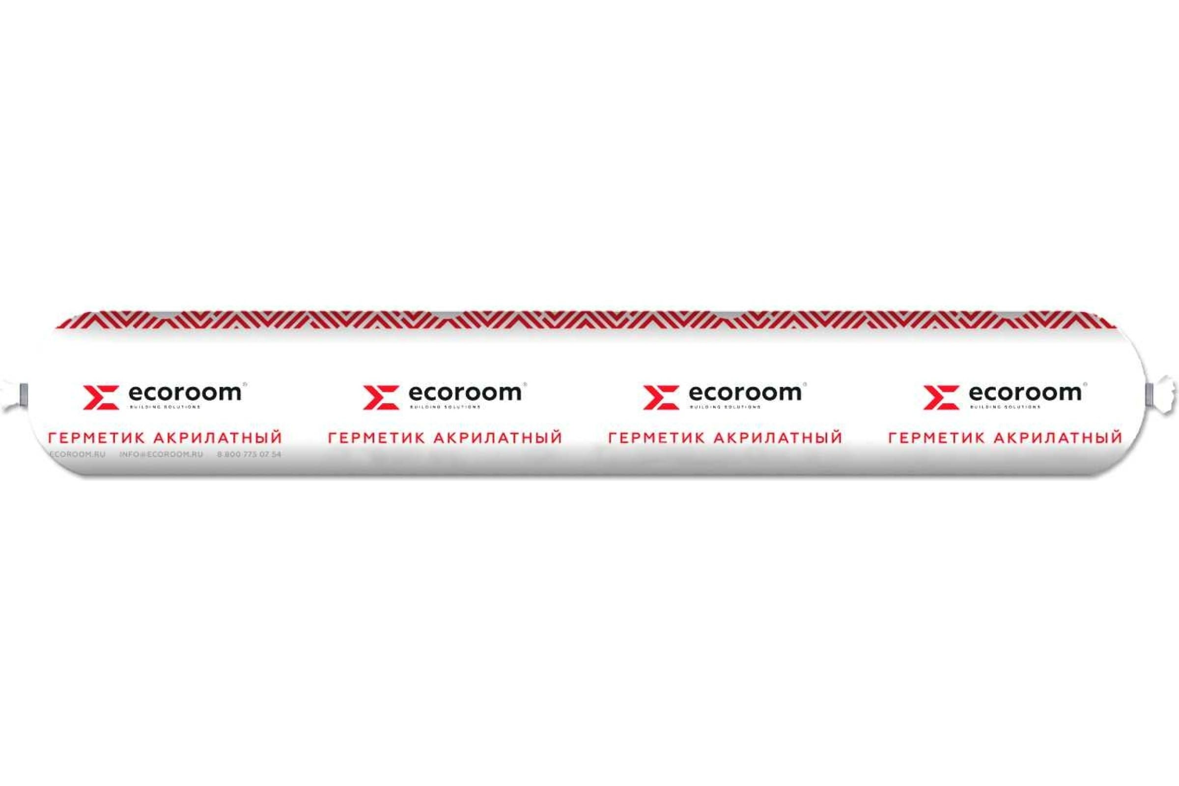 фото Герметик акриловый ecoroom as-11 для межпанельных швов, белый, 600мл