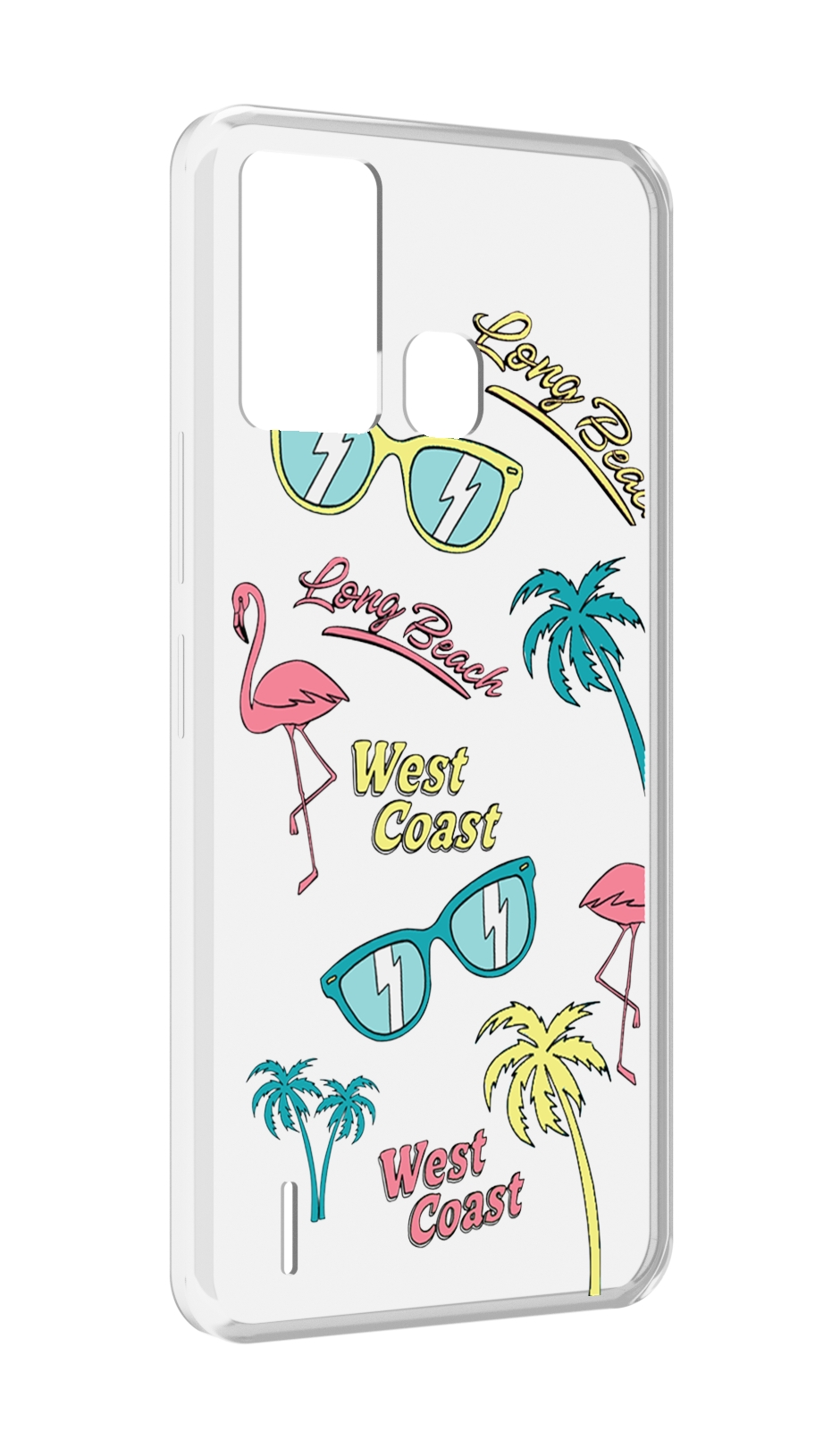 

Чехол MyPads пляжные-декорации для ITEL S16 / ITEL Vision 1 Pro, Прозрачный, Tocco