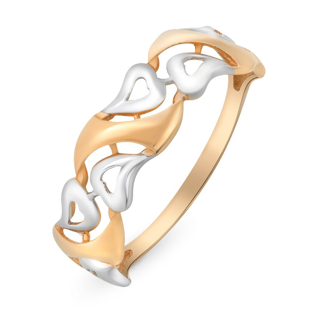 

Кольцо женское из красного золота без вставки 585Gold 401004730, р, 401004730