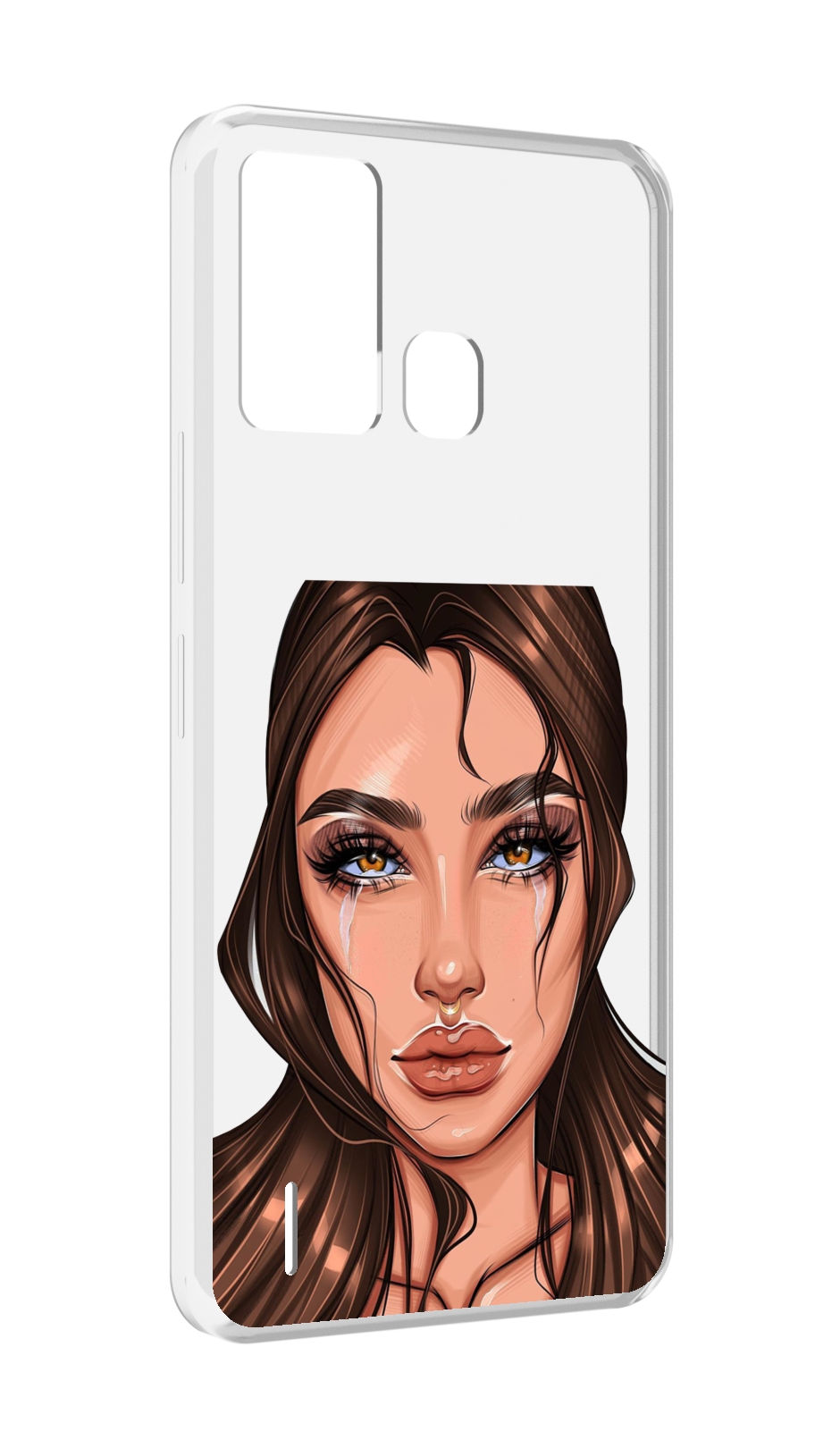 

Чехол MyPads плачущая-девушка женский для ITEL S16 / ITEL Vision 1 Pro, Прозрачный, Tocco
