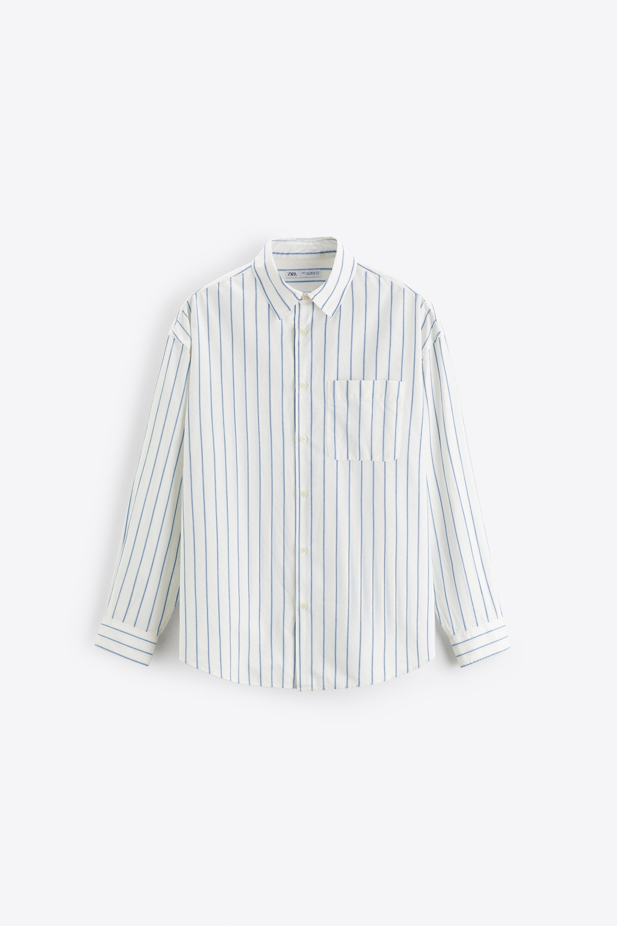 

Рубашка мужская ZARA 00975440 белая S (доставка из-за рубежа), Белый, 00975440