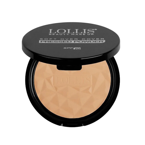 

Пудра для лица LOLLIS Soft Over Cover Pressed Powder 04 12г Меркер Косметика, Темно-бежевый, LOLLIS