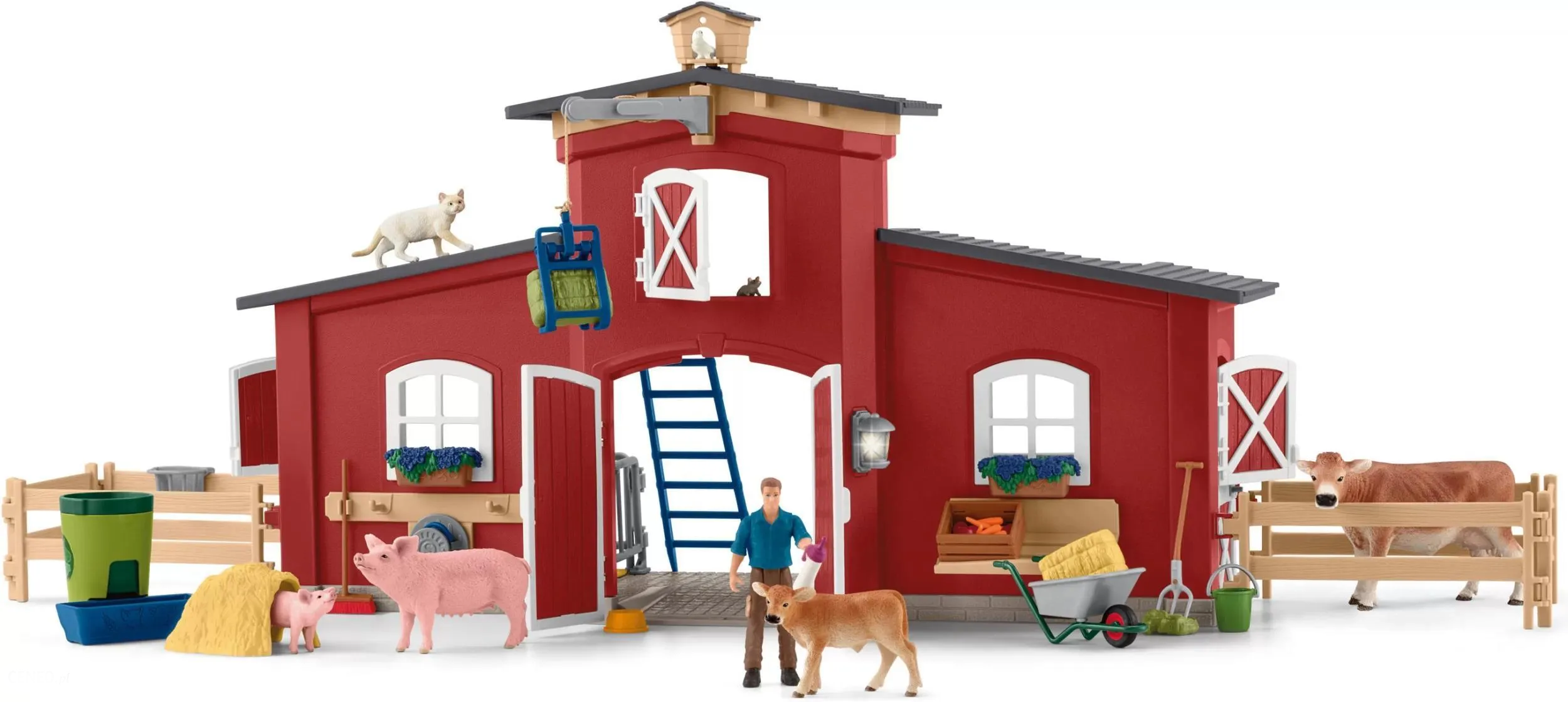 

Большая красная ферма Schleich Farm W с животными и аксессуарами 42606, Farm W