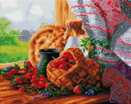 

PaintBoy Алмазная вышивка Лукошко с клубникой UA176, 40x50 см