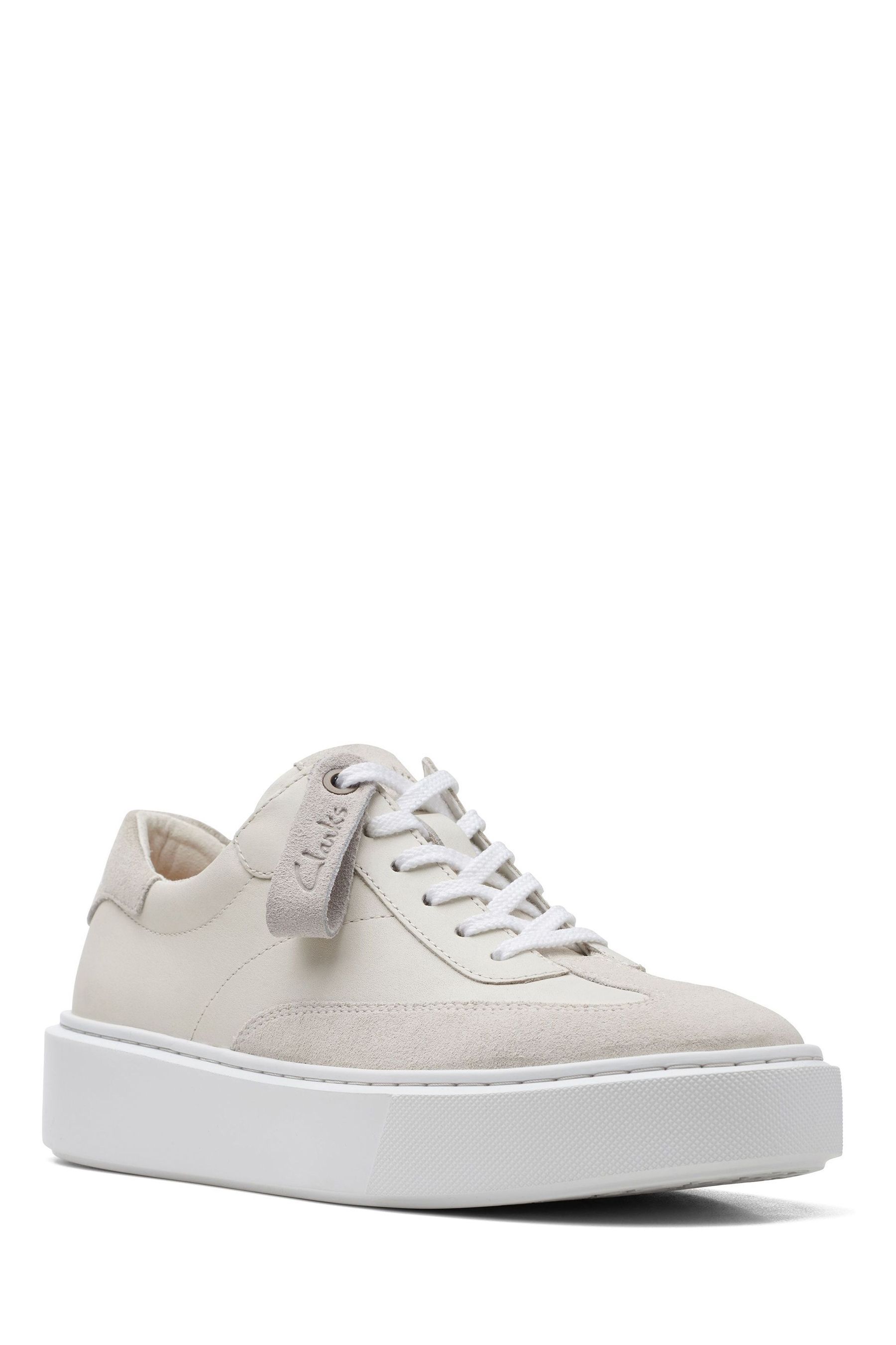 

Кеды женский Clarks 26168152 белые 36 EU, Белый, 26168152
