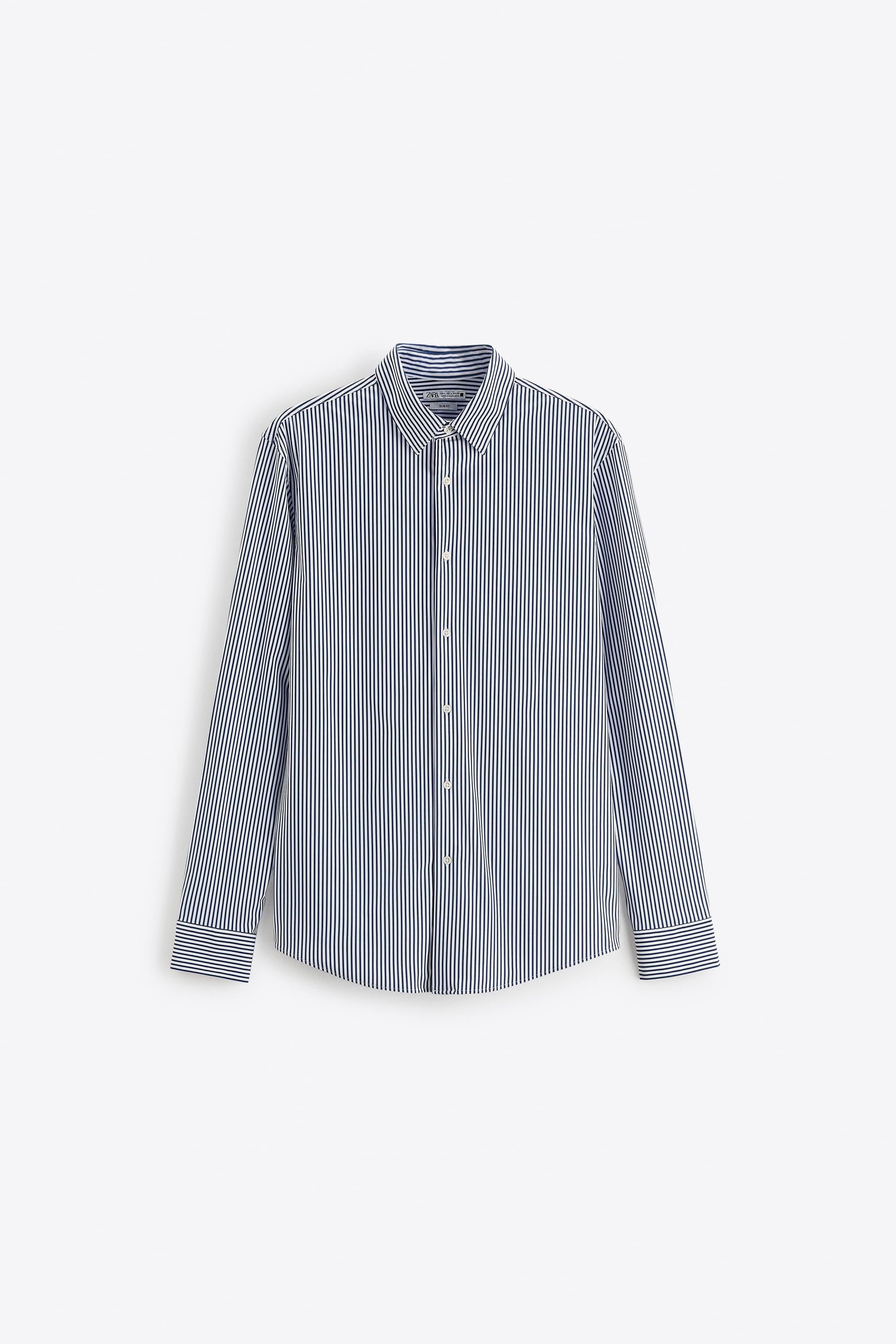 

Рубашка мужская ZARA 07545472 синяя S (доставка из-за рубежа), Синий, 07545472