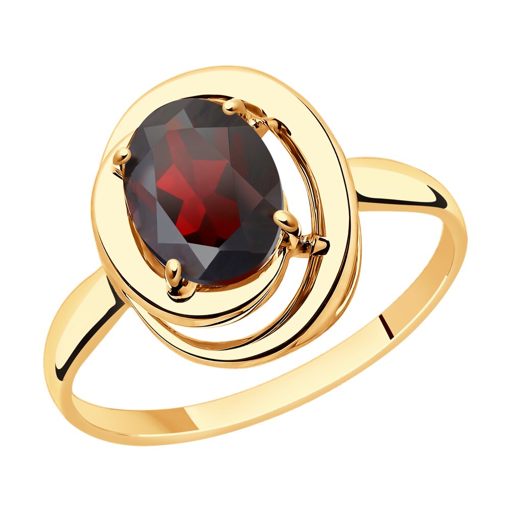 

Кольцо из золота р. , Diamant 31-310-00177-, гранат, 31-310-00177-5