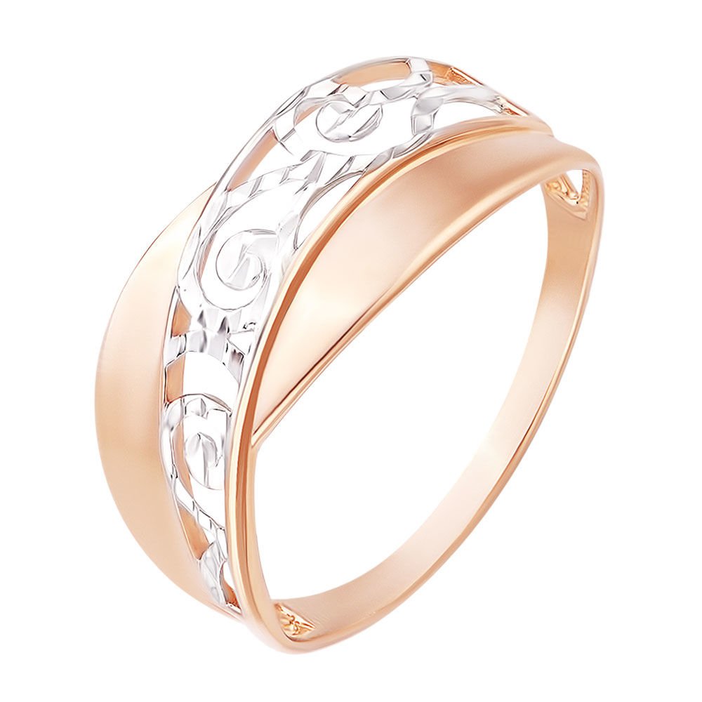 

Кольцо женское из красного золота без вставки 585Gold 401001128, р, 401001128