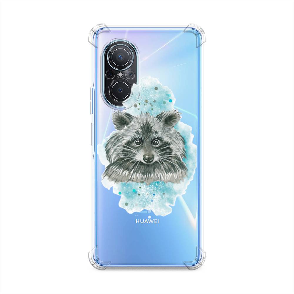 

Чехол Awog на Huawei Nova 9 SE "Енот в голубом облаке", Голубой, 6107251-1